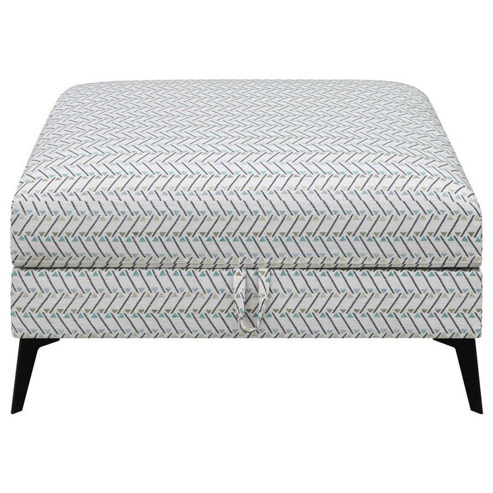 Clint - Upholstered Ottoman With Tapered Legs - Multi-Color Sacramento Furniture Store Furniture store in Sacramento