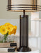 Hanswell - Dark Brown - Metal Table Lamp Sacramento Furniture Store Furniture store in Sacramento