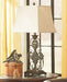Sallee - Gold Finish - Poly Table Lamp Sacramento Furniture Store Furniture store in Sacramento