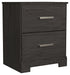 Belachime - Black - Two Drawer Night Stand Sacramento Furniture Store Furniture store in Sacramento