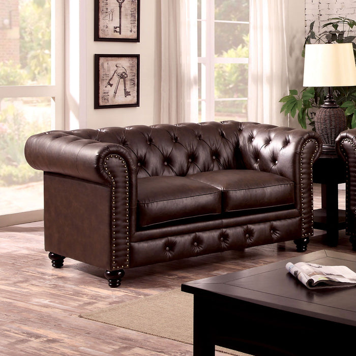 Stanford - Loveseat - Brown