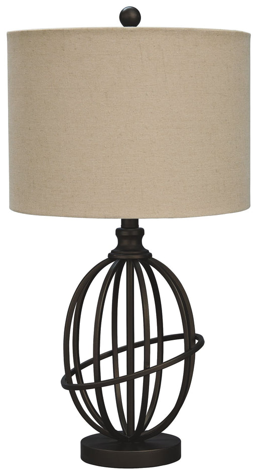 Manasa - Dark Brown - Metal Table Lamp Sacramento Furniture Store Furniture store in Sacramento