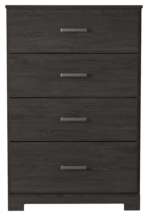 Belachime - Black - Four Drawer Chest Sacramento Furniture Store Furniture store in Sacramento