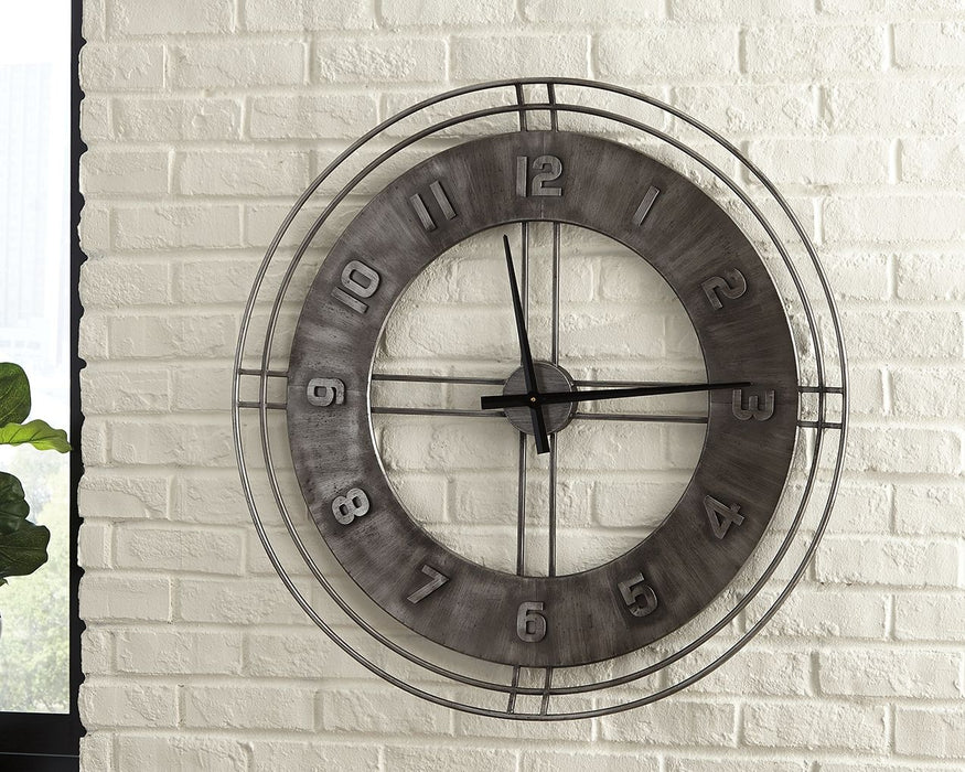 Ana - Antique Gray - Wall Clock Sacramento Furniture Store Furniture store in Sacramento