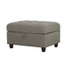 Stonenesse - Tufted Storage Ottoman - Gray Sacramento Furniture Store Furniture store in Sacramento