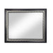 Nicola - Mirror - Silver PU & Black Finish Sacramento Furniture Store Furniture store in Sacramento