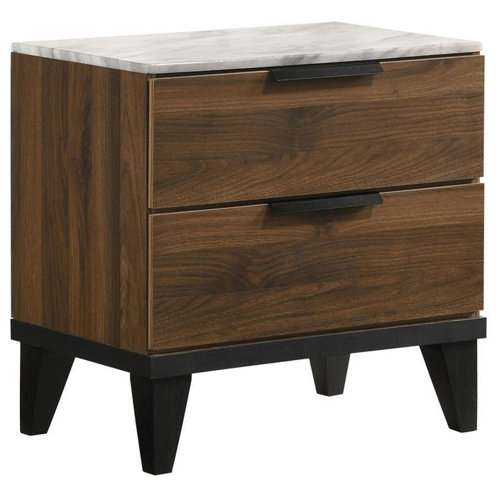 Mays - 2-Drawer Nightstand - Walnut