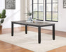 Elodie - Rectangular Dining Table With Extension Leaf - Gray And Black Sacramento Furniture Store Furniture store in Sacramento