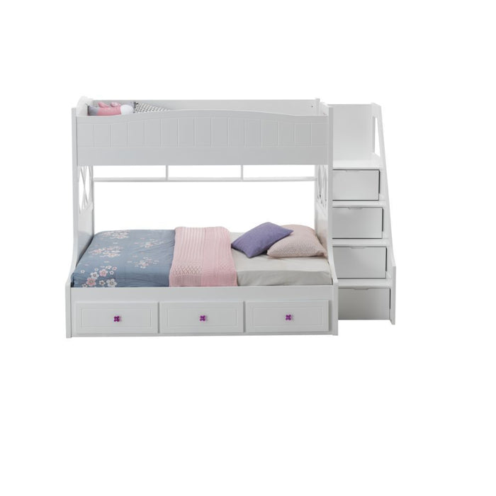 Meyer - Twin Over Full Bunk Bed - White Sacramento Furniture Store Furniture store in Sacramento