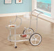 Sarandon - 3-Tier Serving Cart - Chrome And Clear Sacramento Furniture Store Furniture store in Sacramento