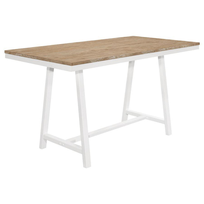 Hollis - Rectangular Counter Height Dining Table - Brown And White Sacramento Furniture Store Furniture store in Sacramento