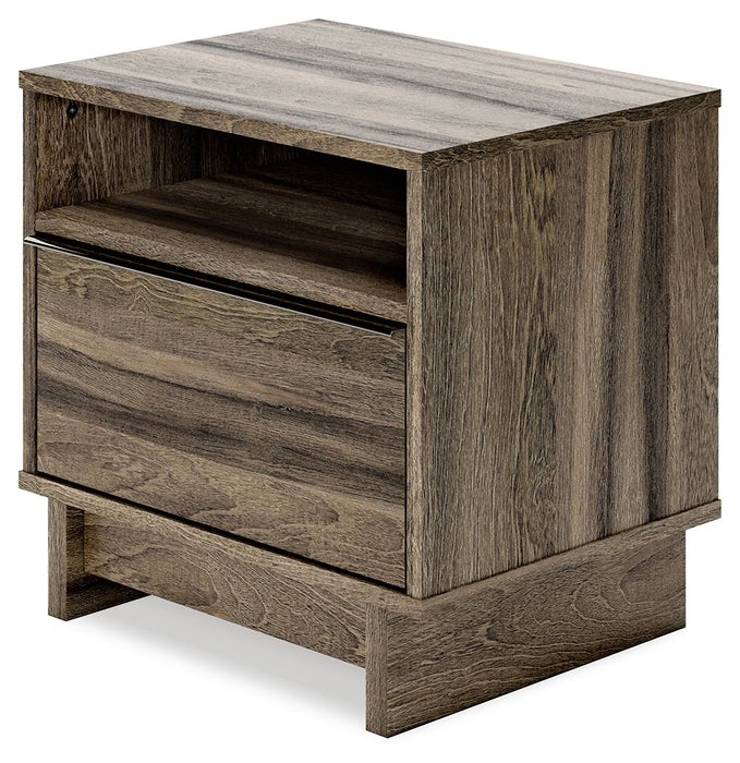 Shallifer - Brown - One Drawer Night Stand Sacramento Furniture Store Furniture store in Sacramento