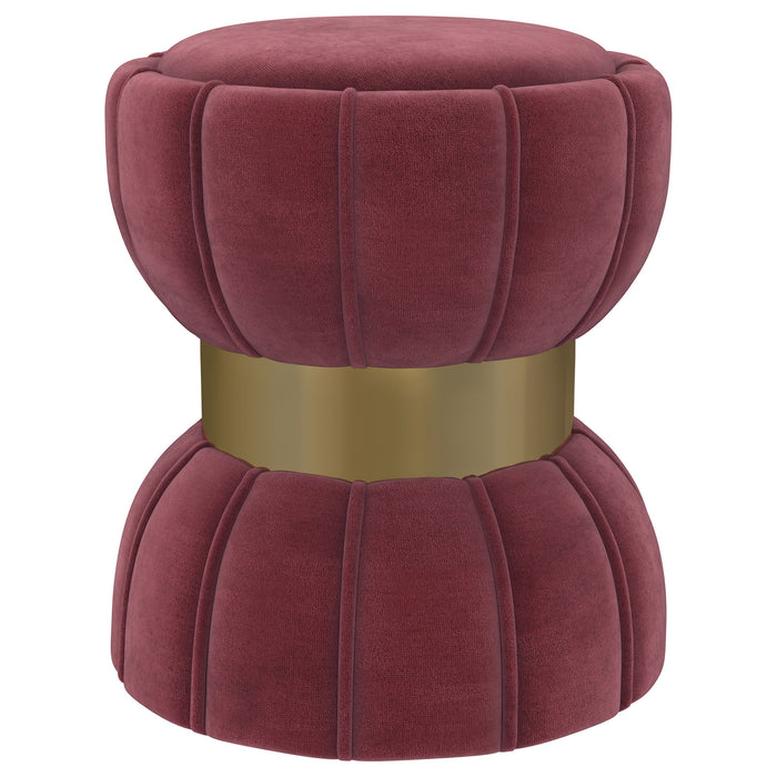 Sora - Round Upholstered Ottoman