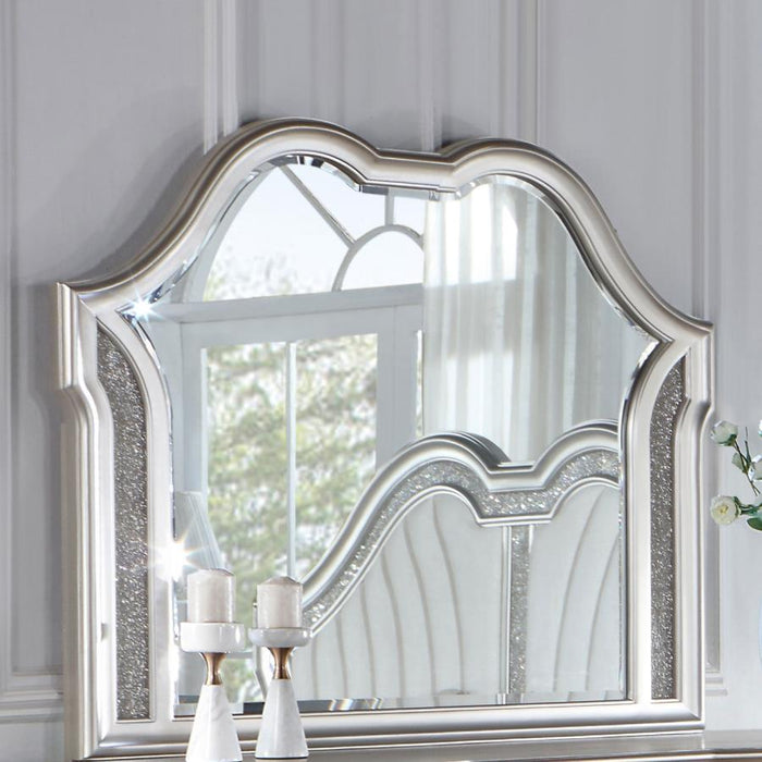 Evangeline - Camel Top Dresser Mirror Silver Oak Sacramento Furniture Store Furniture store in Sacramento