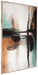 Brunonia - Teal / Orange / Black - Wall Art Sacramento Furniture Store Furniture store in Sacramento