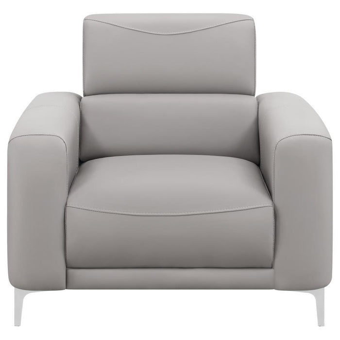 Glenmark - Track Arm Upholstered Chair - Taupe Sacramento Furniture Store Furniture store in Sacramento