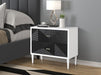 Dubni - Accent Table - White & Black Finish Sacramento Furniture Store Furniture store in Sacramento