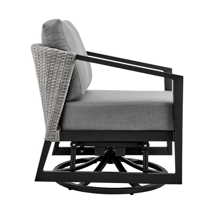 Palma - Outdoor Patio Swivel Lounge Chair - Gray