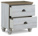 Haven Bay - Brown / Beige - Two Drawer Night Stand Sacramento Furniture Store Furniture store in Sacramento