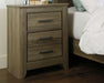 Zelen - Warm Gray - Two Drawer Night Stand Sacramento Furniture Store Furniture store in Sacramento