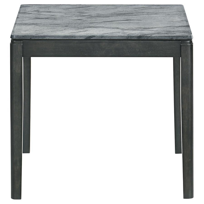 Mozzi - Square End Table Faux Marble - Gray And Black Sacramento Furniture Store Furniture store in Sacramento