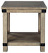 Aldwin - Gray - Rectangular End Table - Crossbuck Styling Sacramento Furniture Store Furniture store in Sacramento