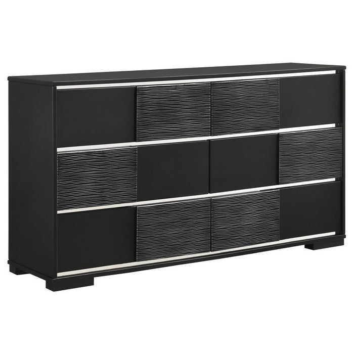 Blacktoft - 6-Drawer Dresser - Black Sacramento Furniture Store Furniture store in Sacramento