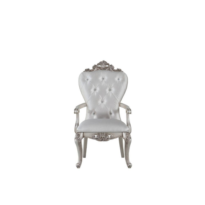 Gorsedd - Chair (Set of 2) - Cream Fabric & Antique White Sacramento Furniture Store Furniture store in Sacramento