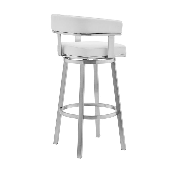 Lorin - Stainless Steel Swivel Bar Stool