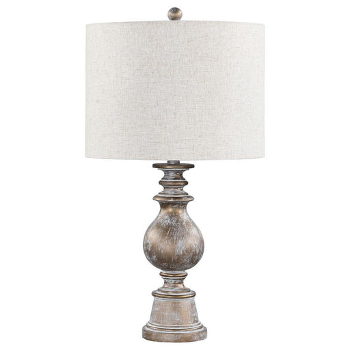 Brie - Drum Shade Table Lamp - Oatmeal And Antique Gold Sacramento Furniture Store Furniture store in Sacramento
