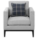 Apperson - Cushioned Back Arm Chair - Light Gray Sacramento Furniture Store Furniture store in Sacramento