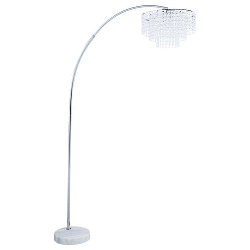 Shirley - Marble Base Floor Lamp - Chrome And Crystal Sacramento Furniture Store Furniture store in Sacramento