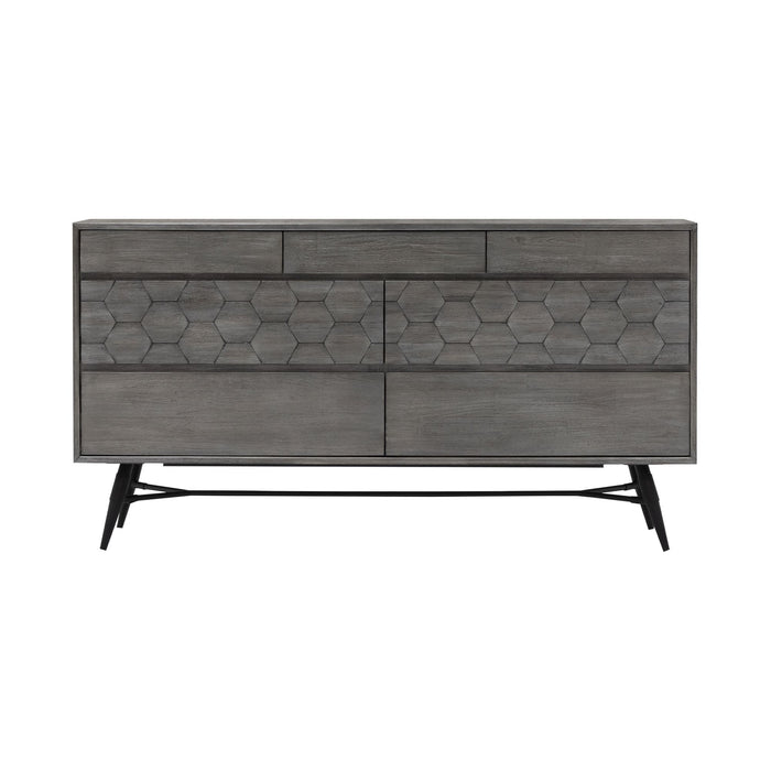 Makena - 6 Drawer Dresser - Gray Acacia