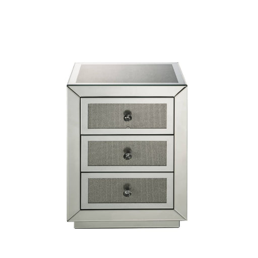 Lavina - Accent Table - Mirrored & Faux Diamonds - 26" Sacramento Furniture Store Furniture store in Sacramento