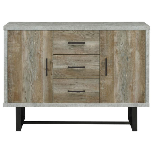 Abelardo - 3-Drawer Accent Cabinet - Weathered Oak And Cement Sacramento Furniture Store Furniture store in Sacramento