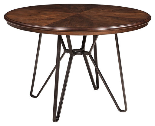 Centiar - Two-tone Brown - Round Dining Room Table Sacramento Furniture Store Furniture store in Sacramento