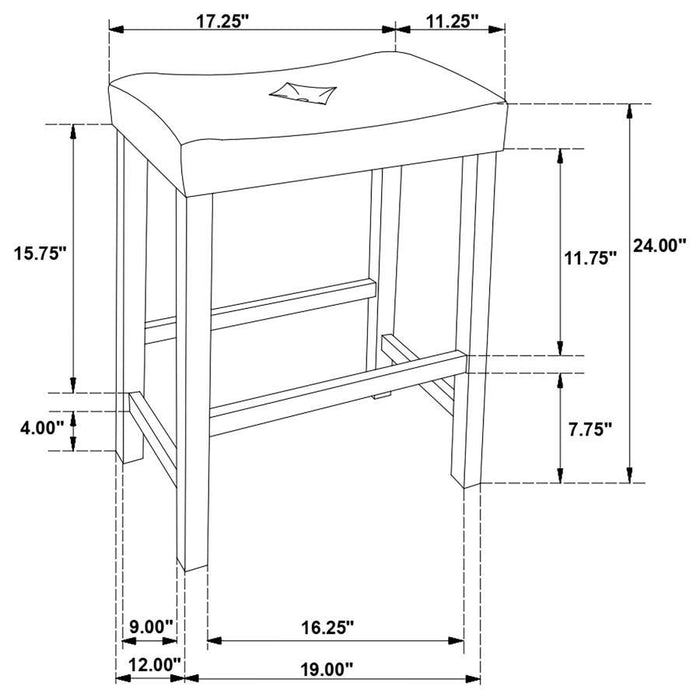 Oleander - 3 Piece Counter Height Set - Nut Brown Sacramento Furniture Store Furniture store in Sacramento