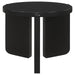 Cordova - Round Solid Wood End Table - Black Sacramento Furniture Store Furniture store in Sacramento