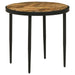 Hayden - Metal Round Side Table - Natural Mango And Black Sacramento Furniture Store Furniture store in Sacramento