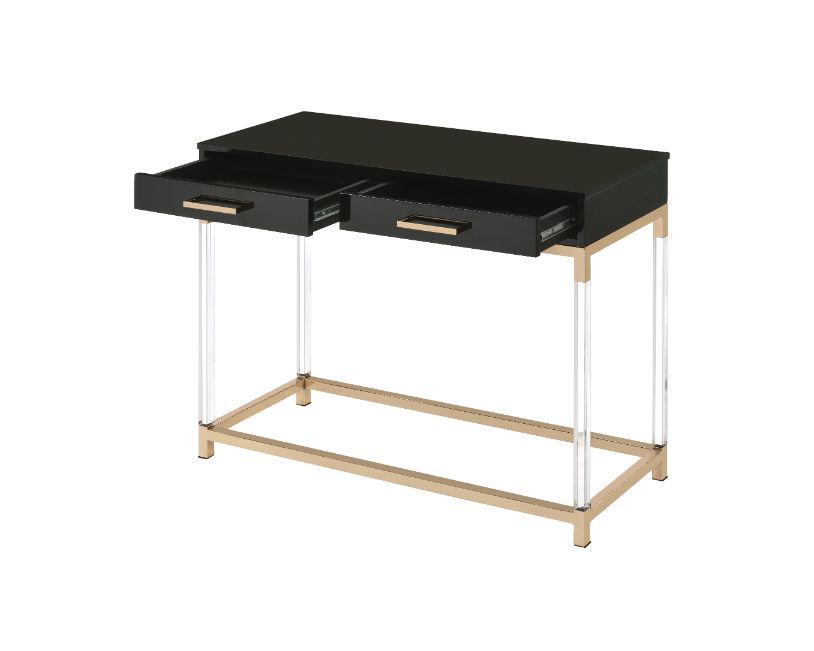 Adiel - Accent Table - Black & Gold Finish Sacramento Furniture Store Furniture store in Sacramento