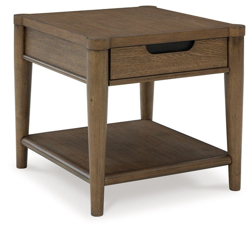 Roanhowe - Brown - Rectangular End Table Sacramento Furniture Store Furniture store in Sacramento