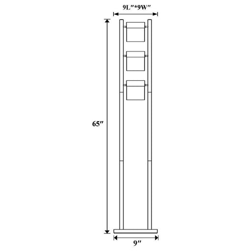 Munson - Floor Lamp With 3 Swivel Lights - Brushed Silver Sacramento Furniture Store Furniture store in Sacramento