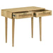 Zamora - Rectangular 2-Drawer Accent Writing Desk - Natural Sacramento Furniture Store Furniture store in Sacramento