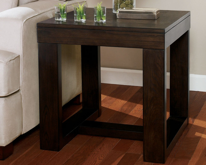 Watson - Dark Brown - Square End Table Sacramento Furniture Store Furniture store in Sacramento