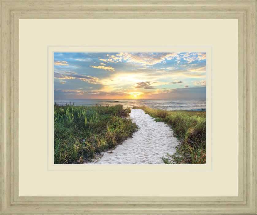 Morning Trail By Celebrate Life Gallery - Framed Print Wall Art - Green