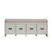 Berci - Bench - Beige Fabric & White Sacramento Furniture Store Furniture store in Sacramento