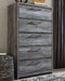 Baystorm - Gray - Five Drawer Chest Sacramento Furniture Store Furniture store in Sacramento