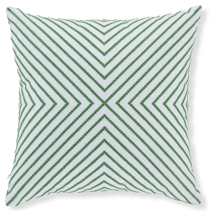 Bellvale - Green / White - Pillow (Set of 4) Sacramento Furniture Store Furniture store in Sacramento