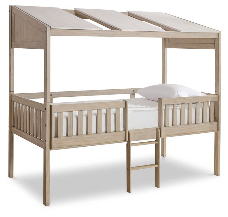 Wrenalyn - White / Brown / Beige - Twin Loft Bed With Roof Panels Sacramento Furniture Store Furniture store in Sacramento