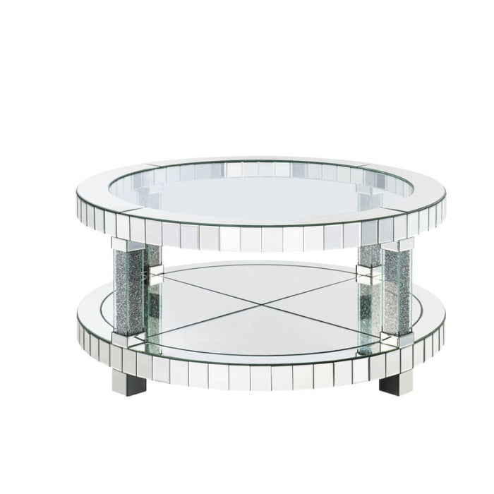 Fafia - Coffee Table - Mirrored & Faux Gems Sacramento Furniture Store Furniture store in Sacramento